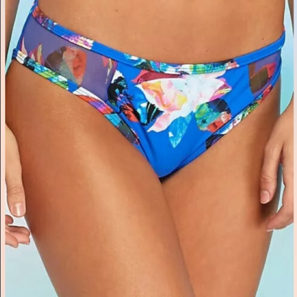NWT La Blanca Havana Floral Hipster Bikini Bottoms